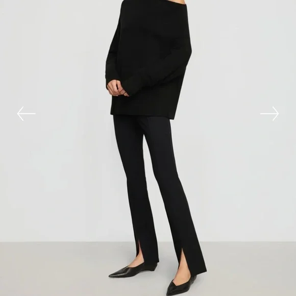 Modern Citizen Cass Black ponte front split pant - Picture 6 of 9